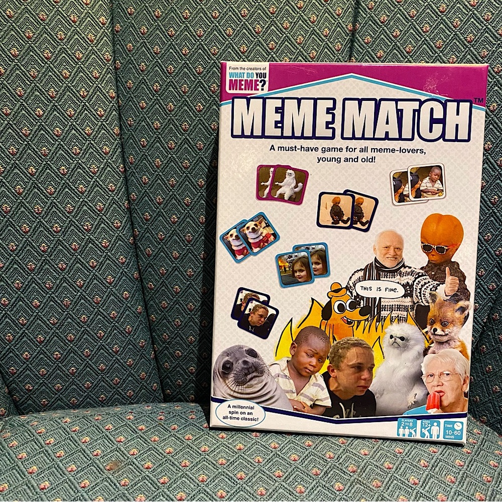 “What Do You Meme” Meme Match Tile Game. A Millennial Spin on a Classic Game!